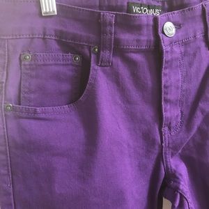 Purple Victorious jeans.